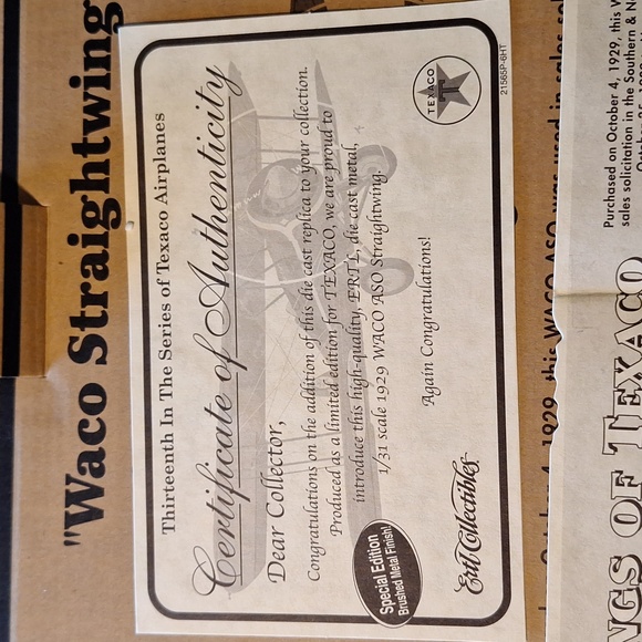 1929 WACO ASO "Waco Straightwing" Wings of Texaco - Picture 7 of 7